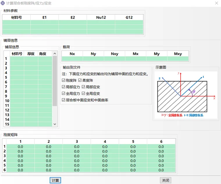 计算层合板的ABD阵/柔度阵/应力应变---abaqus插件的图1