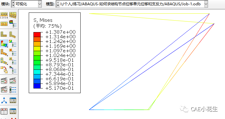 ABAQUS-如何求结构的节点位移单元应力分量和支反力的图13