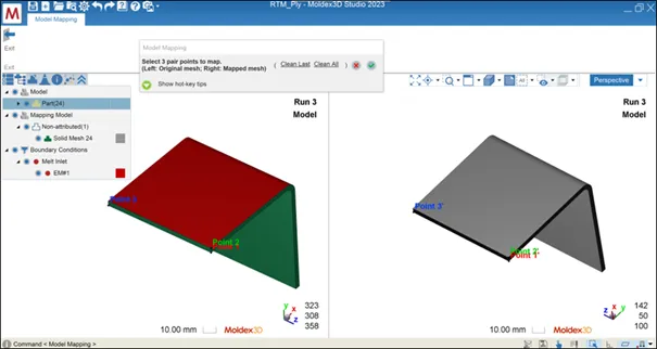 Moldex3D模流分析之Composite 2023 如何于Studio编辑RTM纤维布排向的图9