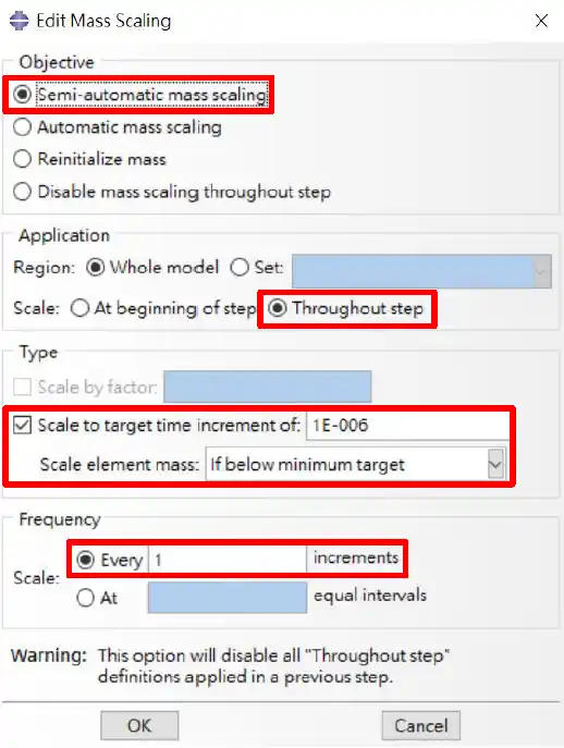 Abaqus Mass Scaling（质量缩放）的用途及设置方法的图6