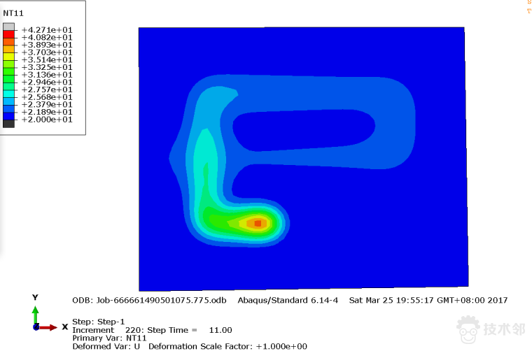Abaqus高斯热源3D打印热力耦合模拟的图7