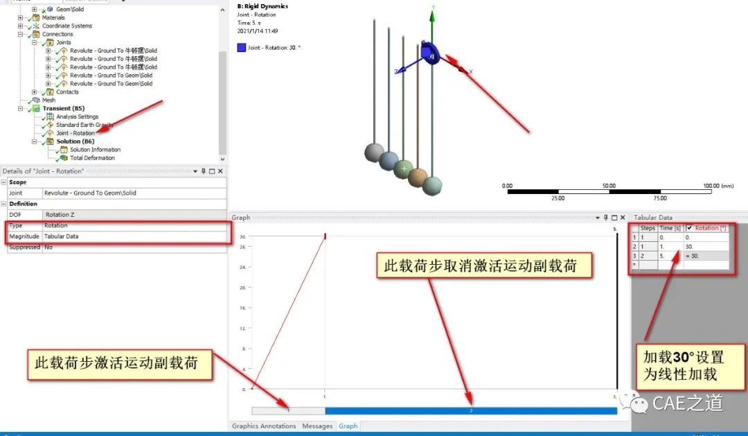 ANSYS Workbench分析实例之牛顿摆的图18