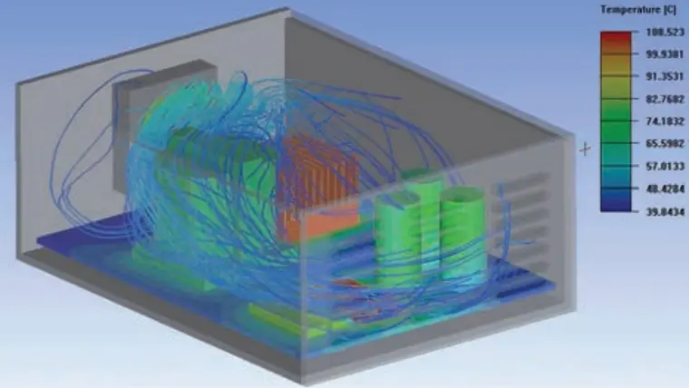 ANSYS Workbench精选案例｜对电源模块进行多物理场模拟计算的图6