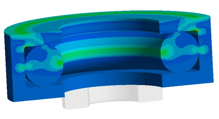 ANSYS workbench O型圈过盈配合接触分析
的图2