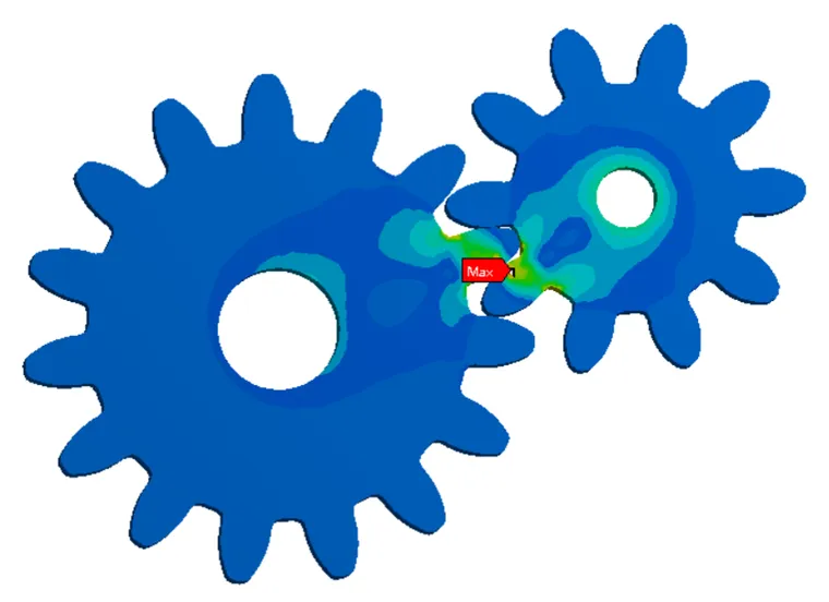 ANSYS workbench齿轮静结构接触分析的图4