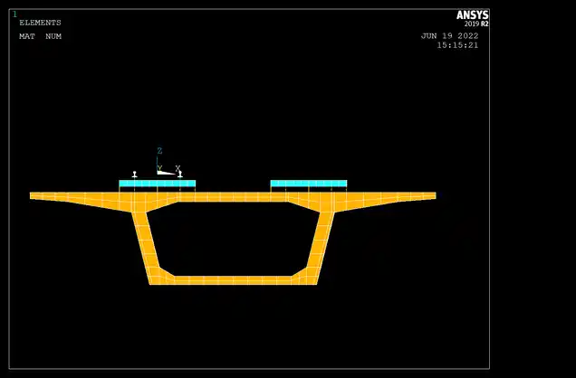 ANSYS-APDL移动荷载过三跨双线桥梁（含轨道）的图3