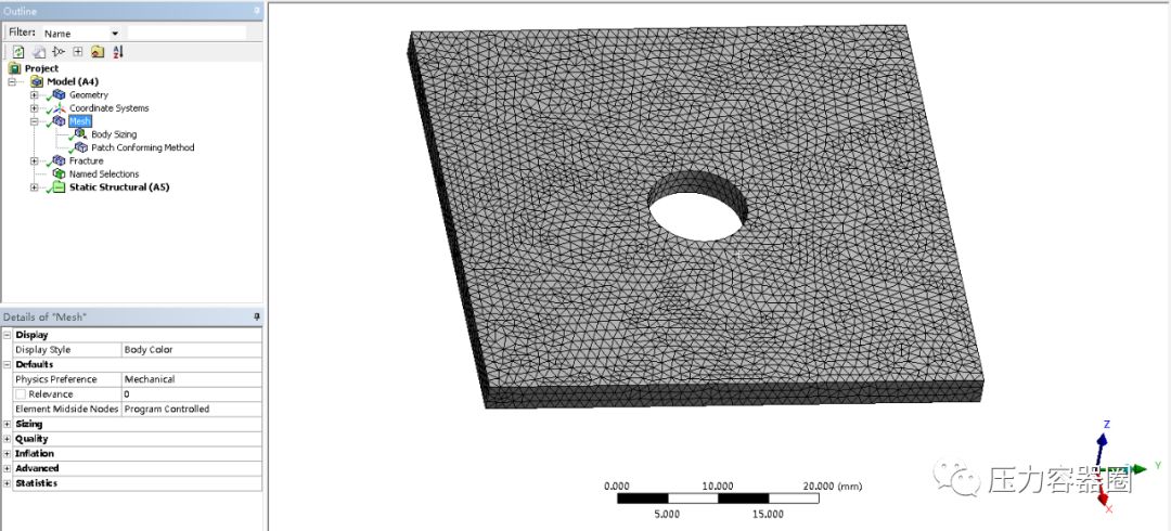 ANSYS Workbench 裂纹分析案例的图8