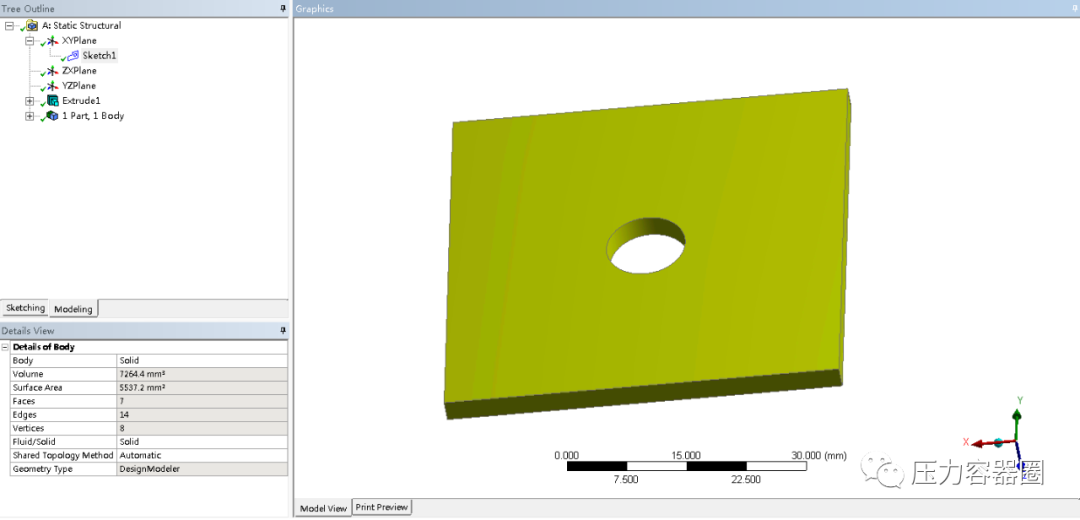 ANSYS Workbench 裂纹分析案例的图5