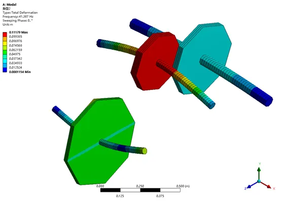 转子动力学系列（九）：基于ANSYS Workbench的多轴转子临界转速的图3