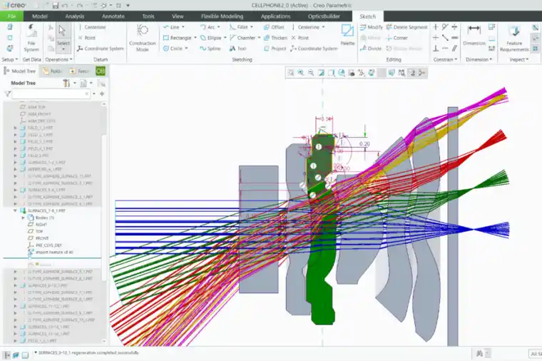 Ansys Zemax | 手机镜头设计 - 第 2 部分：使用 OpticsBuilde
Ansys Zemax | 手机镜头设计 - 第 2 部分：使用 OpticsBuilder 实现光机械封装的图4