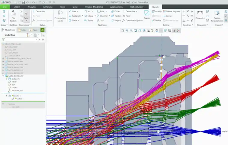 Ansys Zemax | 手机镜头设计 - 第 2 部分：使用 OpticsBuilde
Ansys Zemax | 手机镜头设计 - 第 2 部分：使用 OpticsBuilder 实现光机械封装的图6