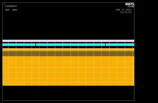 ANSYS-APDL移动荷载过三跨双线桥梁（含轨道）的图1