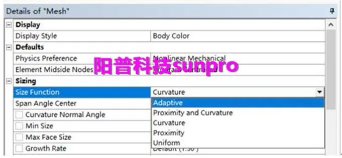 干货 | ANSYS Workbench全局网格划分方法介绍的图5