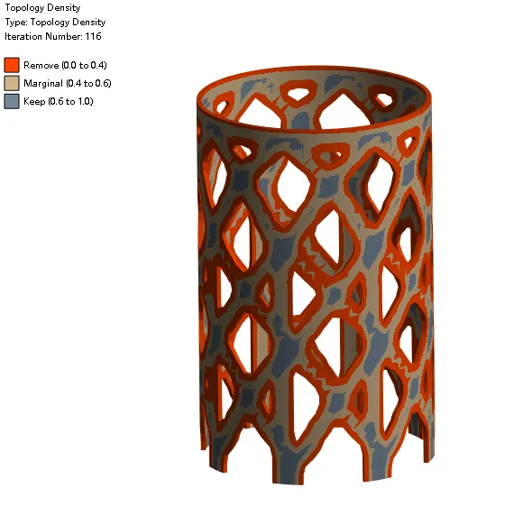 基于 ANSYS WORKBENCH  2023R1拓扑优化的图4