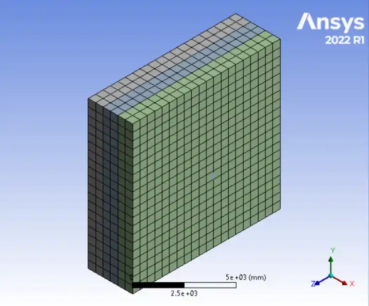 使用ANSYS Workbench进行复合墙体导热分析的图6