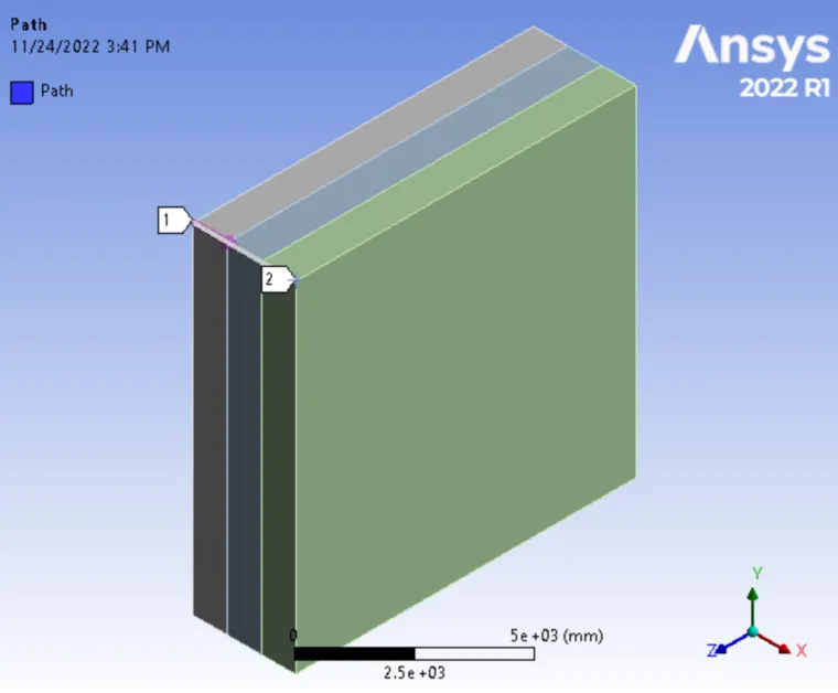 使用ANSYS Workbench进行复合墙体导热分析的图8