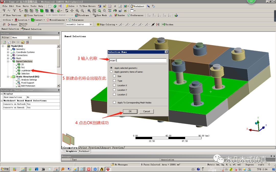 ANSYS Workbench named selection应用的图6