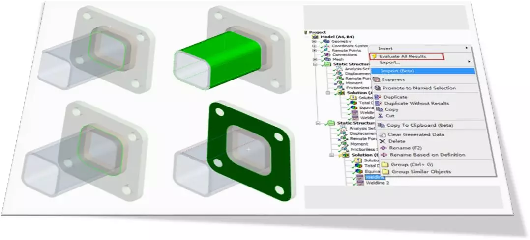 ANSYS Mechanical联合ANSYS nCode DesignLife 在实体焊缝疲劳分析的图25