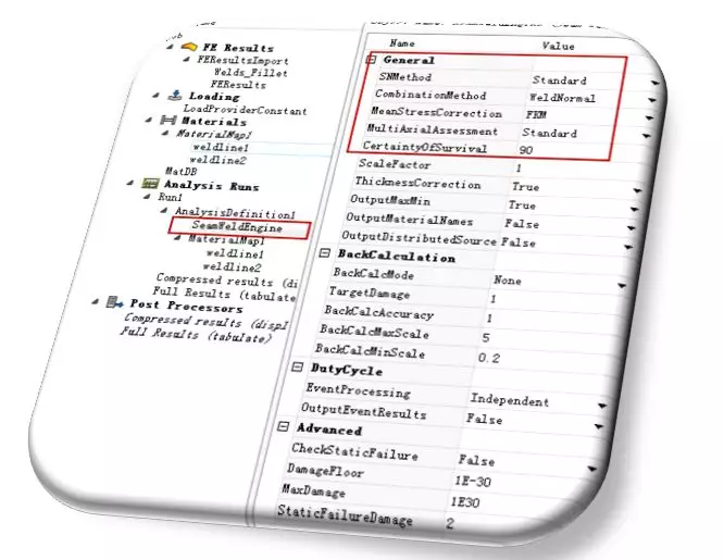 ANSYS Mechanical联合ANSYS nCode DesignLife 在实体焊缝疲劳分析的图33