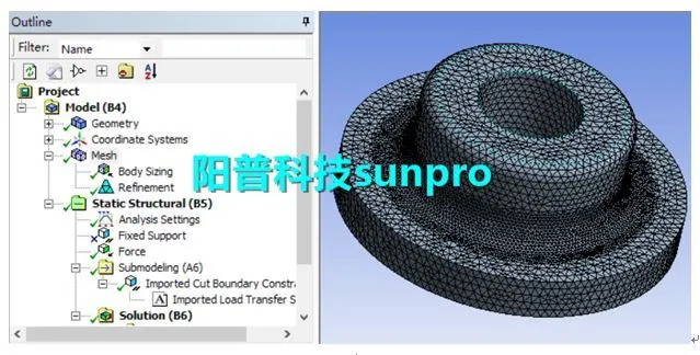 干货 | ANSYS Workbench子模型技术应用方法的图5