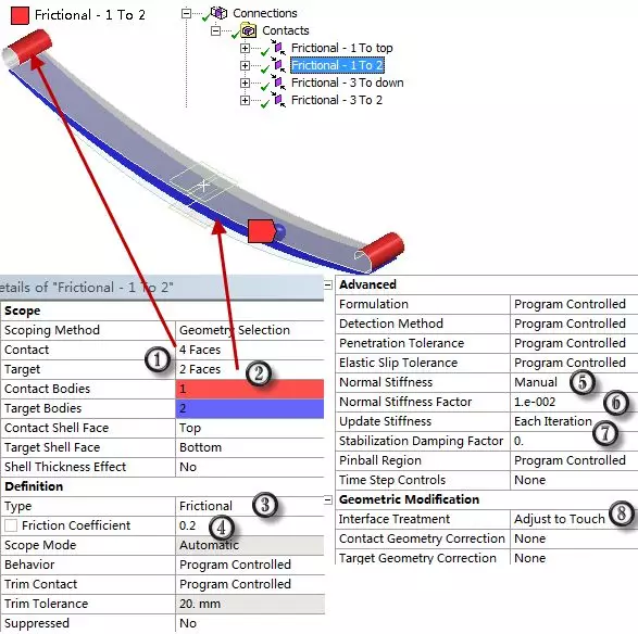 ANSYS Mechanical非线性接触功能基础概述的图44