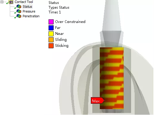 ANSYS Mechanical非线性接触功能基础概述的图48