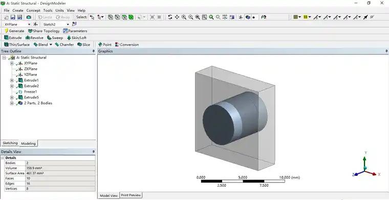 ANSYSWorkbench 19.0 Archard磨损分析的图3