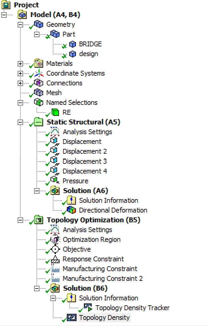 基于Ansys Topology Optimization 桥梁拓扑优化实例的图7