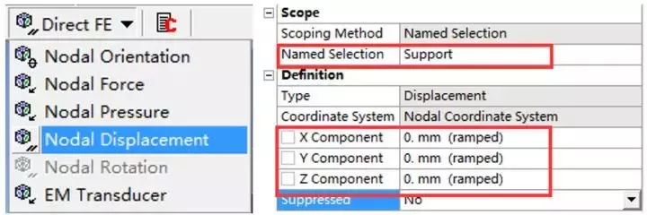 ANSYS Workbench利用节点施加边界条件的图4