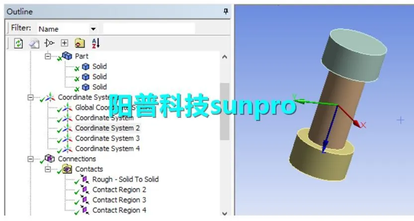 干货 | ANSYS Workbench中一种螺栓预紧力施加方法的图3