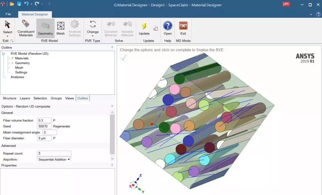 ANSYS 2019R1 Workbench新增功能——Material design的图5