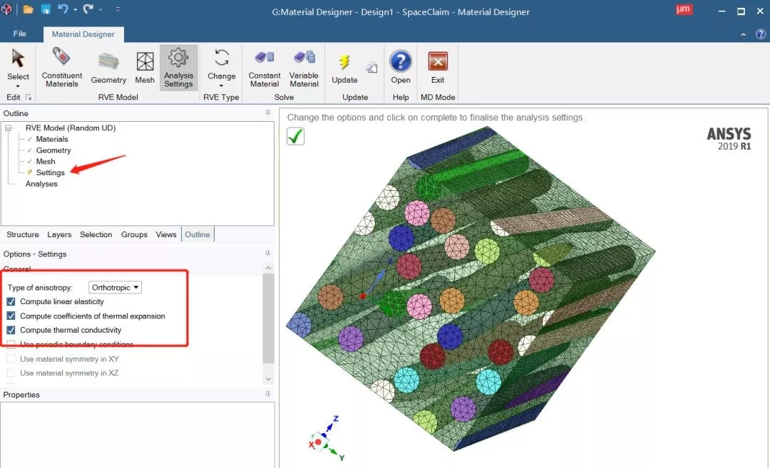 ANSYS 2019R1 Workbench新增功能——Material design的图8