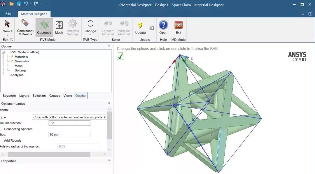 ANSYS 2019R1 Workbench新增功能——Material design的图4