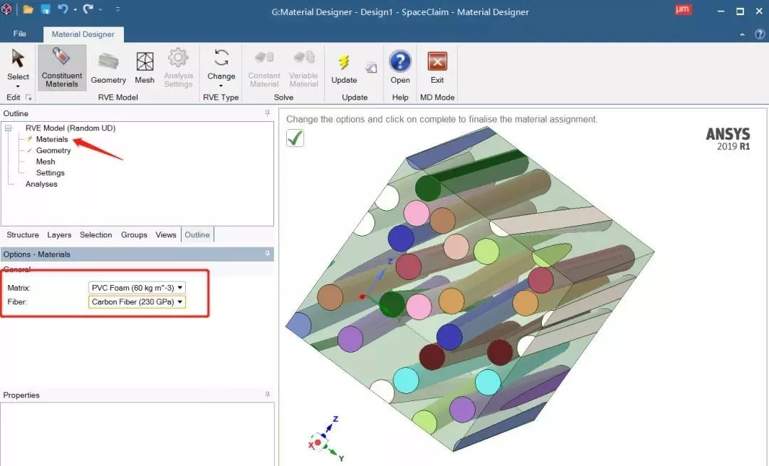 ANSYS 2019R1 Workbench新增功能——Material design的图6