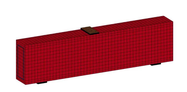 钢筋混凝土梁三点弯曲模拟ANSYS/ls-dyna的图1