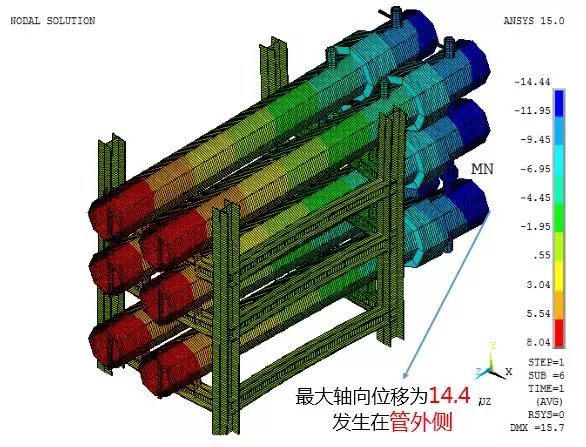 ANSYS APDL热分析--换热器热膨胀分析(附命令流)的图6