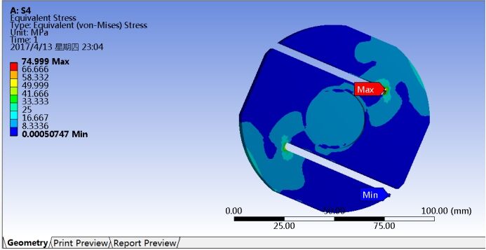 ANSYS Workbench 圆盘S型应变片式电阻压力传感器结构设计及有限元分析的图28