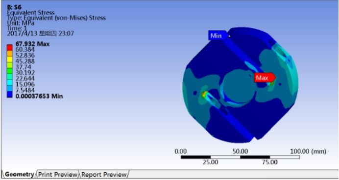 ANSYS Workbench 圆盘S型应变片式电阻压力传感器结构设计及有限元分析的图30