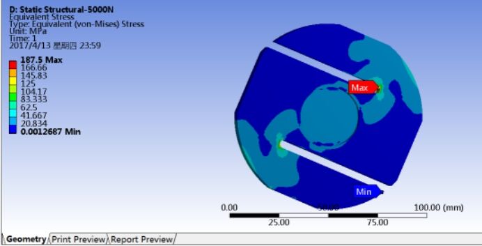 ANSYS Workbench 圆盘S型应变片式电阻压力传感器结构设计及有限元分析的图53