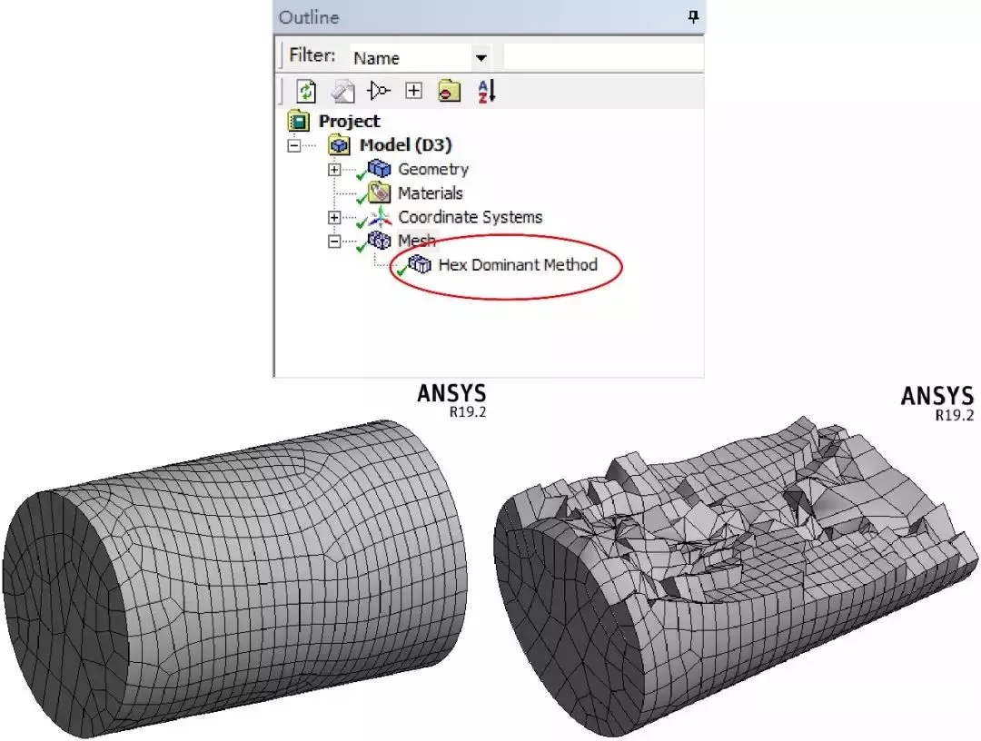 ANSYS Workbench Meshing网格划分的几种方法的图4