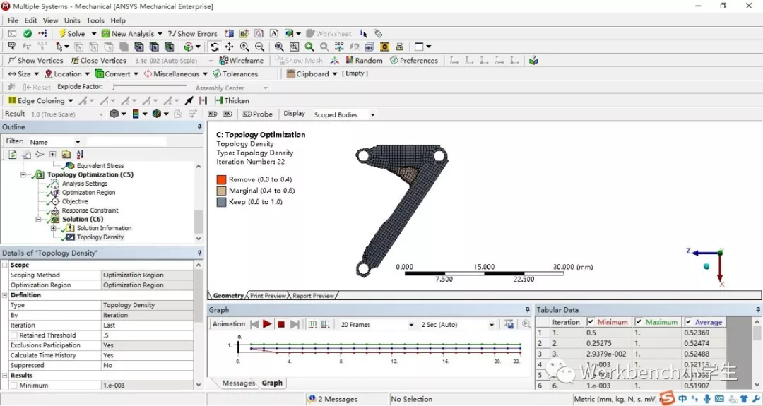 ANSYS Workbench的拓扑优化分析的图13