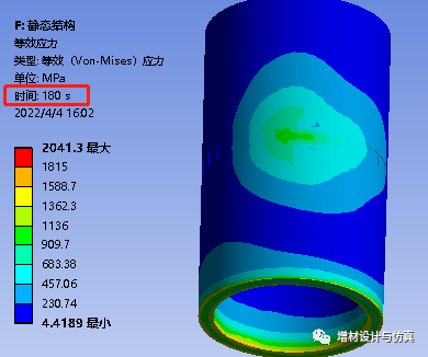 管道对接2层焊，层间冷却熔覆温度场、应力场模拟分析的图15