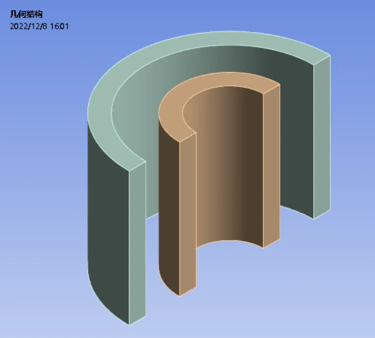 ANSYS Workbench Mechanical 设置对称边界及结果扩展显示的图4