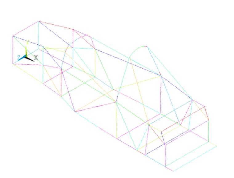 基于ANSYS APDL的赛车车架建模（beam188单元）
的图1