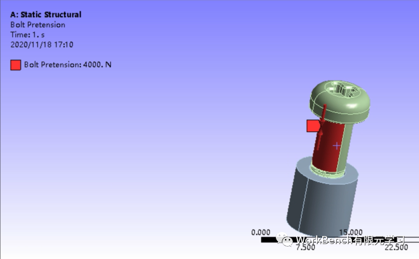 Ansys WorkBench 锥螺纹静力分析的图8