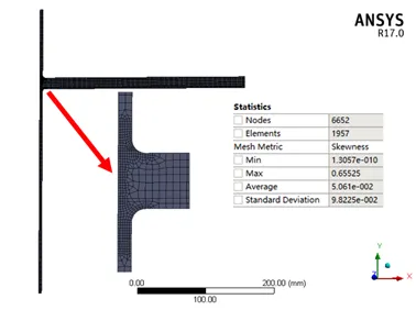 ANSYS Workbench锅炉给水管热应力分析的图3