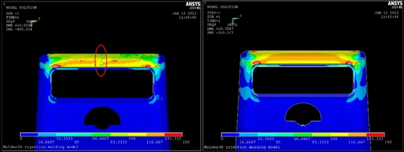 Moldex3D模流分析之FEA接口使结构分析更贴近现实的图6