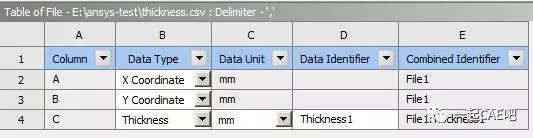 ansys workbench中设置变厚度壳单元的图13