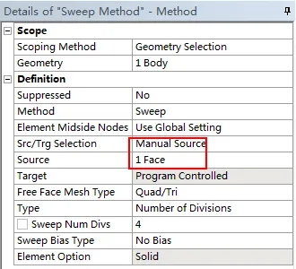 ANSYS-Meshing网格划分教程-07扫掠网格划分2的图6