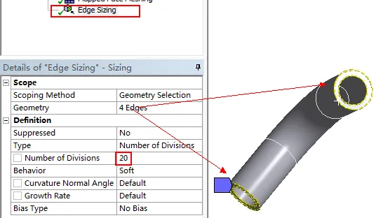 ANSYS-Meshing网格划分教程-05弯管的图6